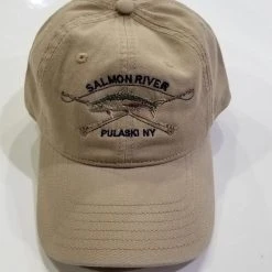 Fat Nancy's Tackle Shop Salmon River Crossed Rods Hat Apparel
