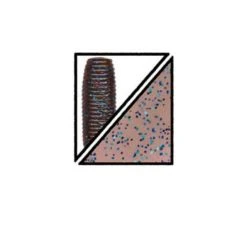 Plastic Bait Gary Yamamoto 5" Cinnamon W/Red & Blue Flake Yamasenko