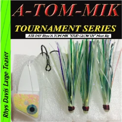 A-TOM-MIK ATR-049 Rhys/A-TOM-MIK Stud Glow UV Meat Rig Lures