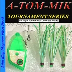 Lures A-TOM-MIK King-010/Crushed Green Glow Meat Rig