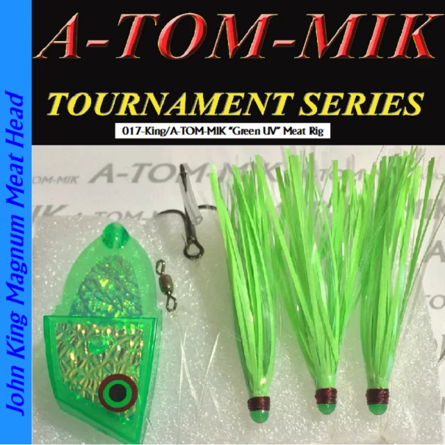 Lures A-TOM-MIK 017-King/A-TOM-MIK “UV Green” Meat Rig
