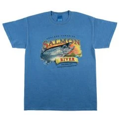 Fat Nancy's Tackle Shop Featured Products Angler's Paradise Salmon River T-Shirt