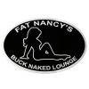 Fat Nancy's Tackle Shop Buck Naked Lounge White Outline Decals