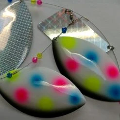 Hammerhead Spinners Wonder Bread Black Strip Silver Cup Lures