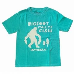 Fat Nancy's Tackle Shop Bigfoot Stole My Fish, Youth T-Shirt Apparel