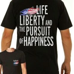 Fat Nancy's Tackle Shop Apparel Fat Nancy's Life Liberty Happiness T-Shirt